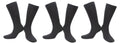Chaussette Anti Transpiration Sans Couture en Modal - Noir (3 paires)